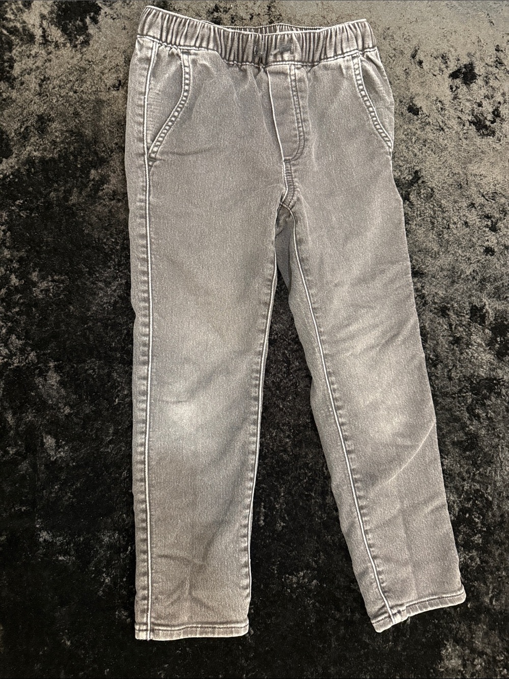 Gap Boys Black Elastic Waist Jean Joggers